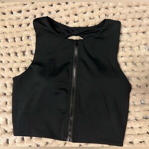 BuffBunny Black Sleeveless Workout Top
